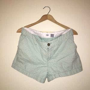 Blue patterned shorts